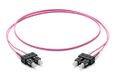 Corning Glasvezel patchkabel 2x 2,0 mm - Multimode Duplex: SC PC Duplex op SC PC Duplex, 1m (violet) - OM4