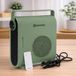 M Mimotec Green Hearth Keramische ventilatorkachel, 2000 W, 3 modi (ventilator/laag/hoog), instelbare thermostaat, stil <60 dB, met afstandsbediening, timer en kantelbeveiliging