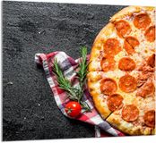 TMK ArtDeko Serie - Verre plaat voor keuken - 65x60 cm - Pizza