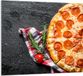 TMK ArtDeko Serie - Verre plaat voor keuken - 65x60 cm - Pizza