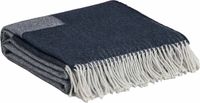GANT LOGO THROW Dekens Blauw Wol/Acryl 130x180 cm