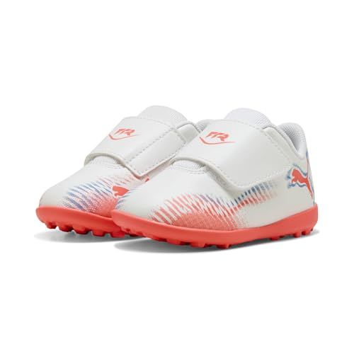PUMA Future 8 Play V Tt Inf voetbalschoenen, uniseks, baby, Puma PUMA wit, zwart, stralend rood, 19 EU
