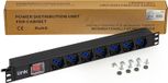Rack Multiprise 19" 7 prises universelles avec interrupteur prise italienne 16A