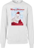 Urban Classics Merry Christmas Cat Kersttrui Wit S