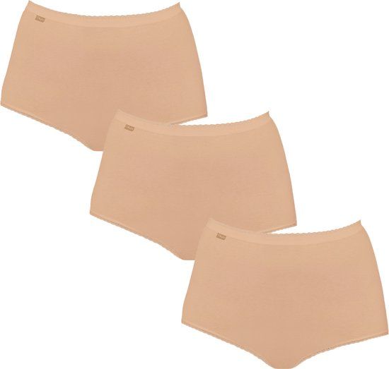 Playtex Cotton Stretch Maxi Slip Dames Onderbroek 3-pack - Skin - Maat 3XL (46)
