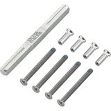 FSB 0 05 0575 08501 000 AGL accessoirezakje voor FH krukgarnituren volgens ÖNORM deurdikte 39-58mm, verzinkt staal, zilver
