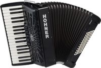 Hohner Bravo III 72 black silent key - Accordeon