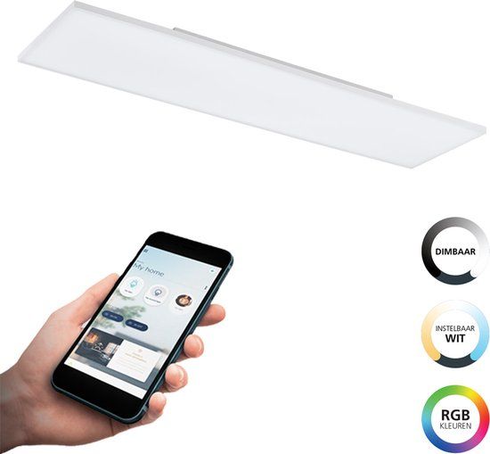 EGLO Connect Turcona-Z Smart Plafondlamp - 120 cm - Wit - RGB & CCT - Zigbee