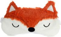 Puckator Pluche Vos Slaapmasker roodbruin, wit