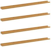 vidaXL Wandplank - Beige - 115 x 9 x 3 cm - Bewerkt hout