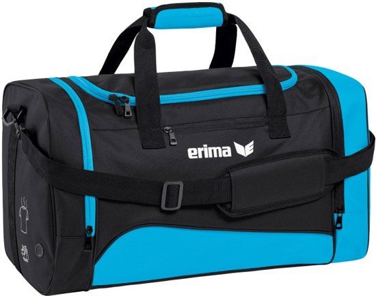 Erima Club 1900 2.0 Sporttas Medium - Curaçao/Zwart