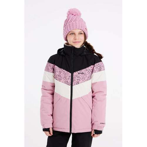 Protest Protest ski-jack PRTFUGY JR roze/zwart/wit