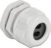 Delock Kabelwartel PG21 voor platte kabel met twee kabelinvoer grijs 2 stuks