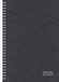 BRUNNEN Boekkalender model 797 (2025), 2 pagina's = 1 week, 168 × 240 mm, 160 pagina's, kartonnen omslag, zwart
