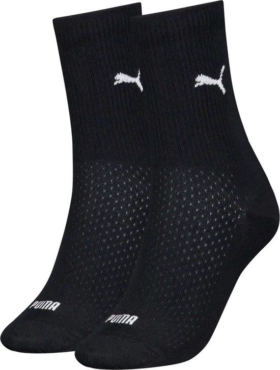 Puma 2-paar ademende mesh sportsokken dames wit maat 38