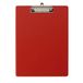 Exacompta 19295E klembord van balacron-karton, met plastic zak en klem met wandhouder, formaat 23 cm x 32 cm, voor DIN A4-documenten, rood