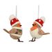 Decoris Kersthanger Vogel wol 11,5cm