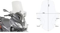 Givi Scooter voorruit Piaggio MP3 300 HPE (2019-2020) transparant
