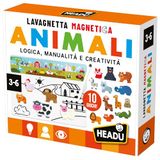 HEADU - 10 magnetische dierenspelletjes - vele vormen om plezier te leren | educatieve spelletjes 3 4 5 6 jaar, magneetspellen voor kinderen, logische spelletjes, dierenspelletjes, cadeau voor