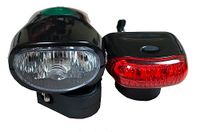 RBR Led-koplampenset voor voor en achter, universeel voor alle soorten fietsen