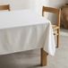 GAMUSI Tafelkleed FONS – Vlekbestendig Tafelkleed – Getextureerd Effen Design – OEKO-TEX® – Blanco wit 140x200 cm