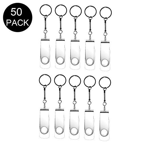 Meiyuexiang 50 Stks Swivel USB 2.0 Flash Drive - 512MB - Wit