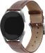 Strap-it Samsung Gear Sport leren bandje met krokodillenprint - Bruin