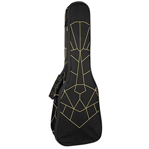 Mersov Tenor Ukulele Gigbag Waterdichte Ukelele Case Gewatteerde Rugzak, Geweldig voor Sopraan Concert (21/23/24") Leeuwenkop