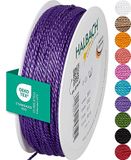 Halbach Seidenbänder Premium koord (lilakleurig), breedte 2 mm, lengte 50 m, Made in Germany en Öko-Tex gecertificeerd, glanzend satijnen koord van acetaat