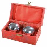 Kwon Set van 2 ballen van Chinese gezondheid zilver metaal