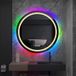 In And Outdoormatch Ronde LED Badkamerspiegel - RGB Achtergrondverlichting - Anticondens - 80 cm