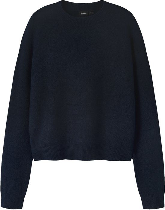 LMTD NAME IT Meisjes Trui NLFLODET LS SHORT KNIT NOOS - Blauw - Maat 134/140