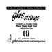 GHS BOOMERS Single String voor elektrische gitaar - Effen staal - 017
