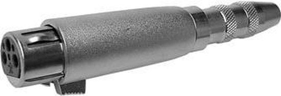 Velleman 3P XLR Female Plug to 6.35mm Mono Jack Female Adapter - CAA01