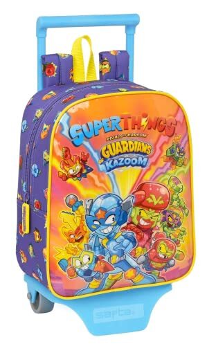 Safta - Rugzak met Trolley Superthings Guardians of Kazoom 22 x 28 x 10 cm, meerkleurig (612270280)