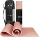 Rockerz Deluxe Yoga mat - Fitness mat - Sport mat - Yogamat anti slip & eco - Extra Dik - Duurzaam TPE materiaal - Incl Draagtas - Rose Gold