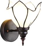 Lumilamp Wandlamp Tiffany 23x17x19 cm - Wit - Glas - Metaal
