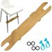 Elzusha - Repose-pieds réglable pour chaise haute - Bambou antidérapant - Compatible avec Antilop