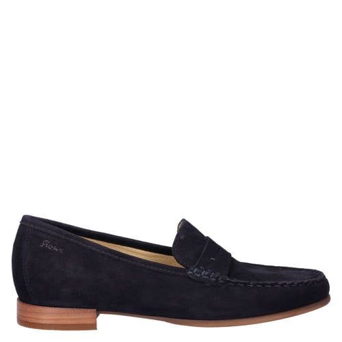 Sioux suède loafers donkerblauw