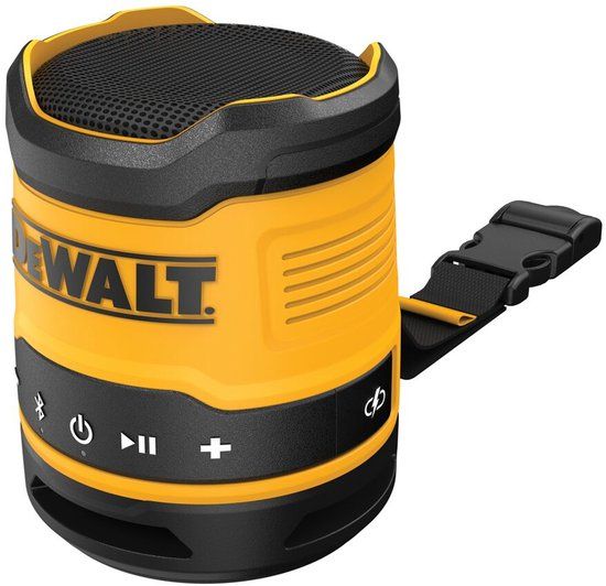 DeWALT DCR009 Bluetooth Speaker IP67 USB-C - Bouwradio - Geel