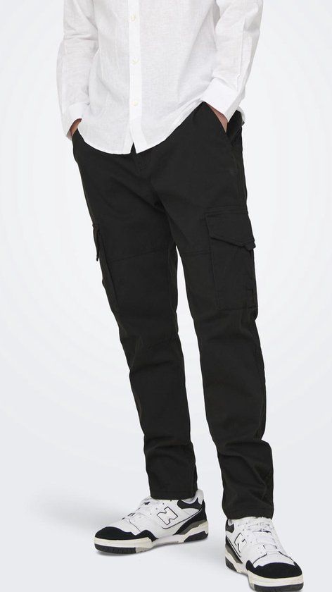 Only & Sons Onsdean Life Tap Cargo Broek - Black - W36/L34