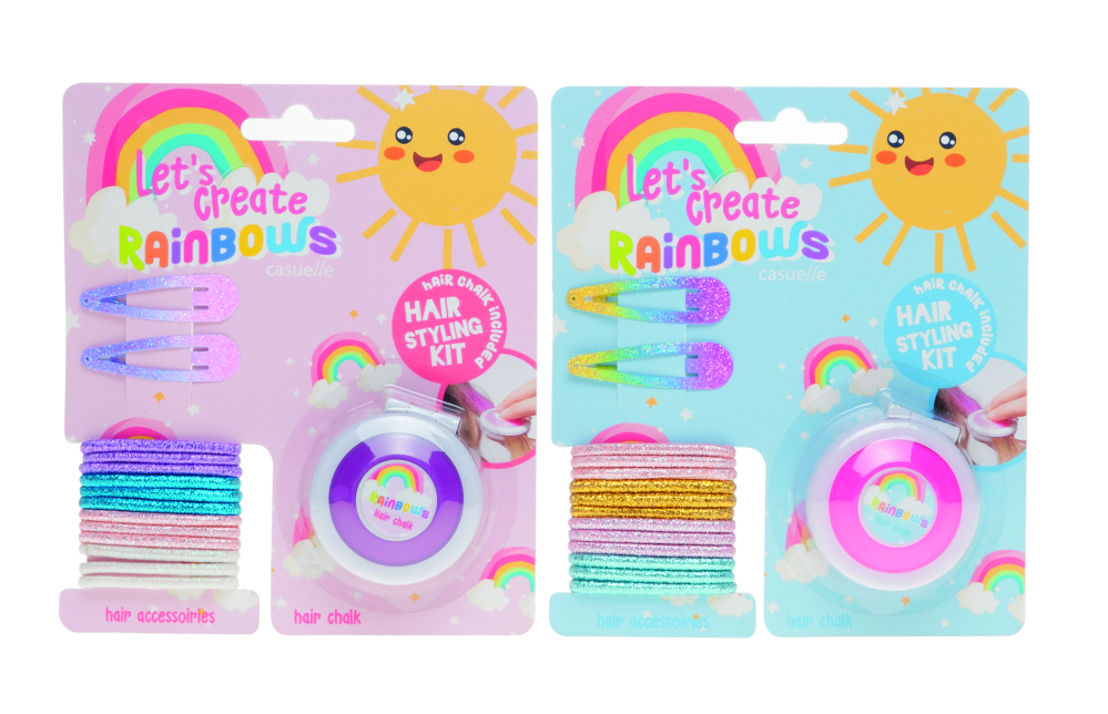 Casuelle Rainbow Hair Styling Kit Giftset