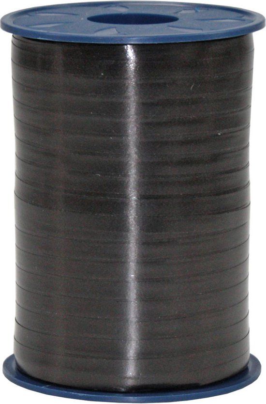 Präsent Polyband ballon lint zwart, verpakken (5mmx500m)