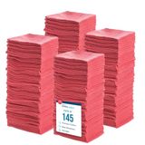 SIMPLI-MAGIC Katoenen winkelhanddoeken, commerciële kwaliteit, rood, 145 stuks, afmetingen: 14 "x 12"