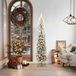 vidaXL Kunstkerstboom Groen 180 cm PVC en Staal en Kunststof