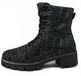 Jana chaussures femme bottines bottes à lacets noir loisir