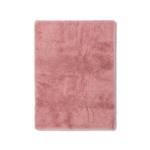 HKLIVING vloerkleed wol fluffy roze (240x150 cm)