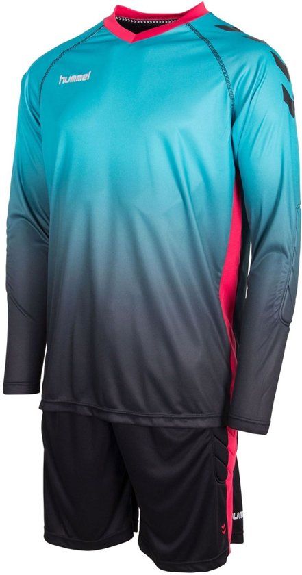 Hummel Junior keeperset Petrol/zwart - Blauw - Maat: 8718726391280