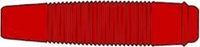 Hirschmann HM4411 Rood Messing Banaan contrastekker