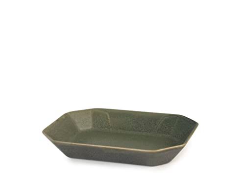 TP Streat Set 2 Vaschette in Stoneware Verde 17x22cm